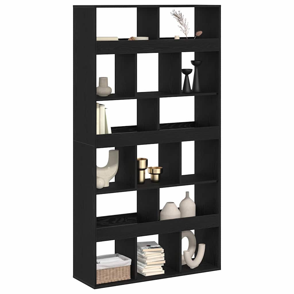 vidaXL Bücherregal 2 pcs Schwarz Eichen-Optik 100 x 33 x 187,5 cm