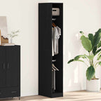 vidaXL Kleiderschrank mit Regal Altholz 30 x 50 x 200 cm Holzwerkstoff