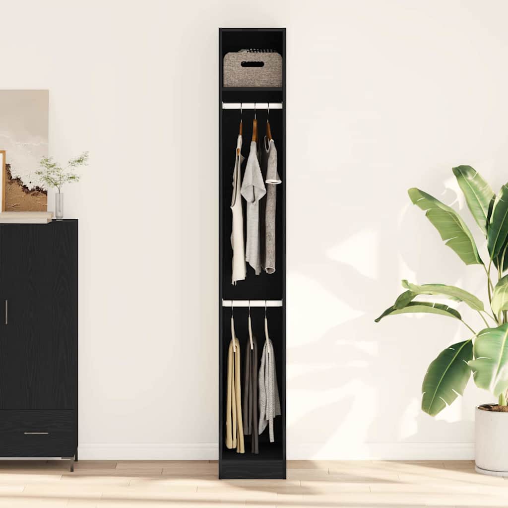 vidaXL Kleiderschrank mit Regal Altholz 30 x 50 x 200 cm Holzwerkstoff