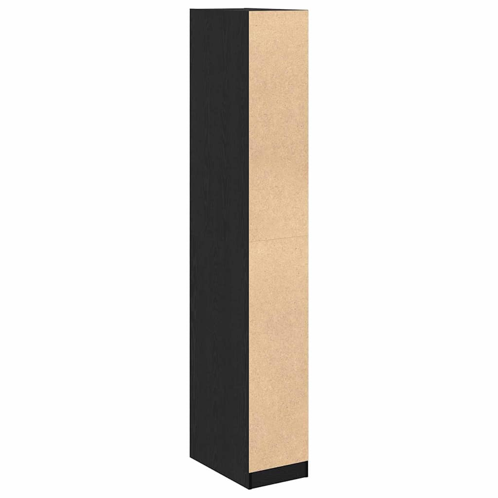 vidaXL Kleiderschrank mit Regal Altholz 30 x 50 x 200 cm Holzwerkstoff