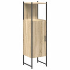 vidaXL Badezimmermöbel-Set mit Regal mit Tür 3 pcs Braun Holzwerkstoff