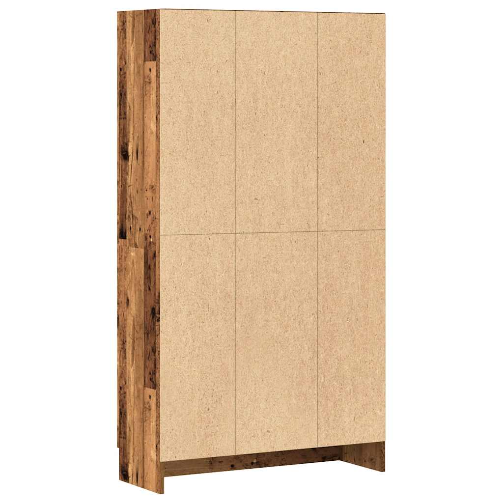 vidaXL Bücherschrank Altholz-Optik 82,5x30,5x150 cm Holzwerkstoff