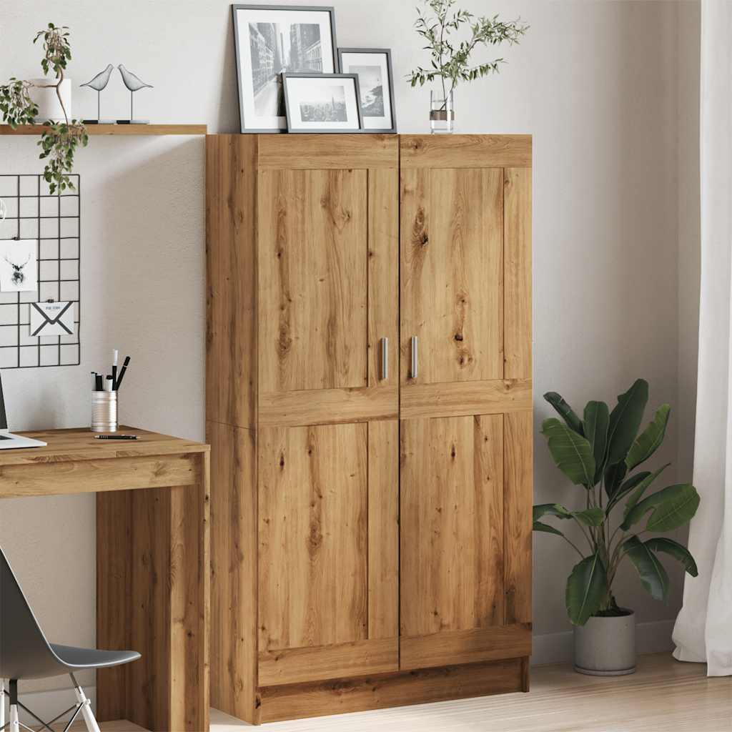 vidaXL Bücherschrank Artisan-Eiche 82,5x30,5x150 cm Holzwerkstoff