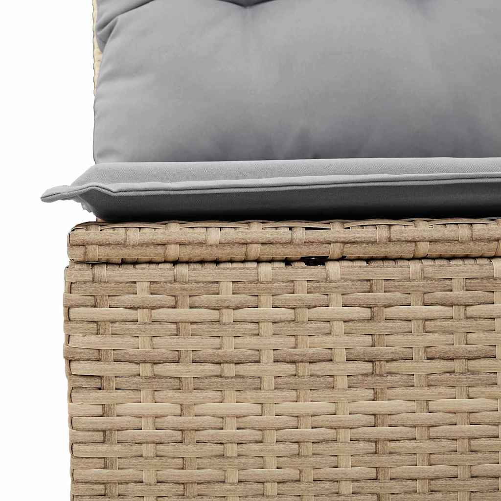 vidaXL Sofa Set 3 pcs Beige Poly-Rattan
