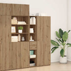 vidaXL Bücherregal mit Schubladen Artisan-Eiche 30 x 42,4 x 185,2 cm