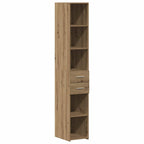 vidaXL Bücherregal mit Schubladen Artisan-Eiche 30 x 42,4 x 185,2 cm