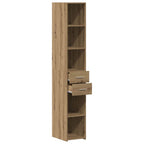 vidaXL Bücherregal mit Schubladen Artisan-Eiche 30 x 42,4 x 185,2 cm