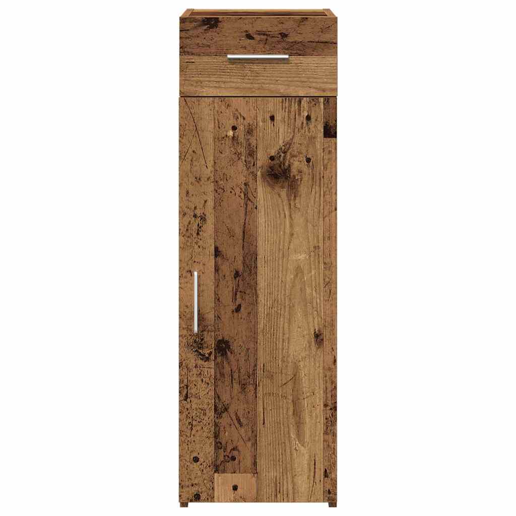 vidaXL Sideboard mit Schubladen Altholz 30 x 42,5 x 93 cm