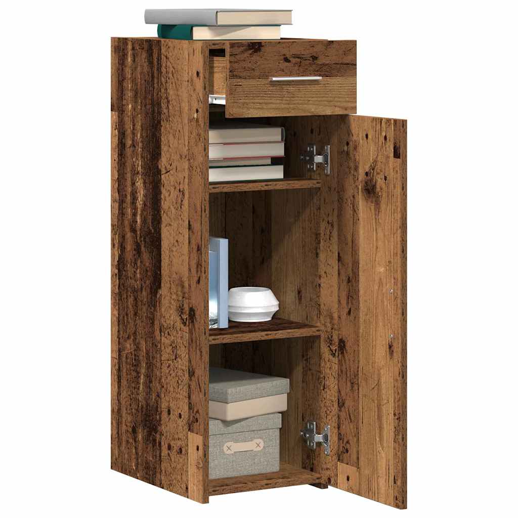 vidaXL Sideboard mit Schubladen Altholz 30 x 42,5 x 93 cm