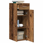 vidaXL Sideboard mit Schubladen Altholz 30 x 42,5 x 93 cm