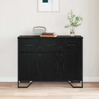 vidaXL Sideboard Schwarz Eichen-Optik 97 x 32,5 x 74,5 cm