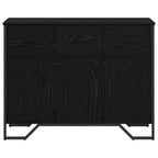 vidaXL Sideboard Schwarz Eichen-Optik 97 x 32,5 x 74,5 cm