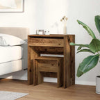 vidaXL Schminktisch mit Speicher Altholz 60 x 40 x 75 cm Holzwerkstoff