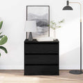 vidaXL Schubladenschrank Schwarz 61 x 41 x 58 cm Holzwerkstoff