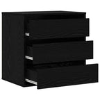 vidaXL Schubladenschrank Schwarz 61 x 41 x 58 cm Holzwerkstoff