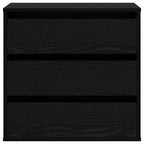 vidaXL Schubladenschrank Schwarz 61 x 41 x 58 cm Holzwerkstoff