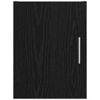 vidaXL Wandschrank Schwarz Eichen-Optik 30 x 42,5 x 39,5 cm