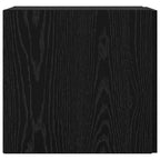 vidaXL Wandschrank Schwarz Eichen-Optik 30 x 42,5 x 39,5 cm
