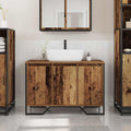 vidaXL Waschbeckenunterschrank Altholz 91 x 35 x 60 cm Holzwerkstoff