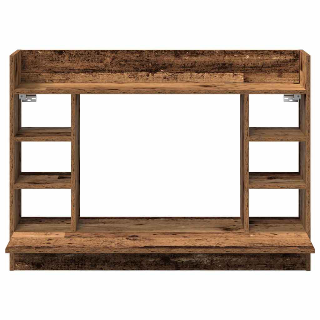 vidaXL Wandtisch mit Regal Altholz 105 x 48 x 75 cm Holzwerkstoff