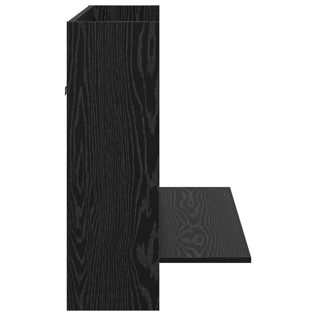 vidaXL Wandtisch Schwarz Eichen-Optik 105 x 48 x 75 cm Holzwerkstoff