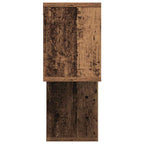 vidaXL Wandregal mit Regal Wandmontiert Braun Holzwerkstoff