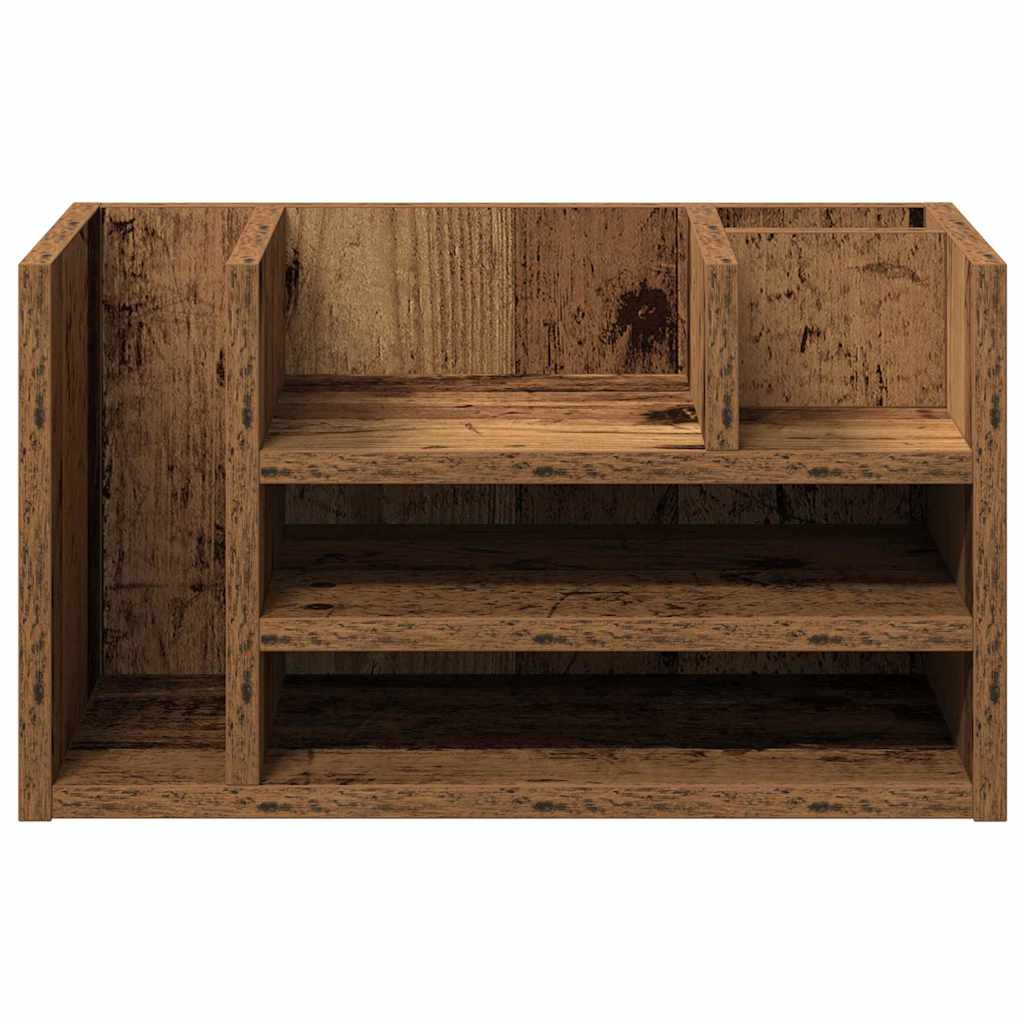 vidaXL Schreibtisch Organizer Altholz 44,5 x 24 x 25 cm Holzwerkstoff