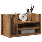 vidaXL Schreibtisch Organizer Altholz 44,5 x 24 x 25 cm Holzwerkstoff