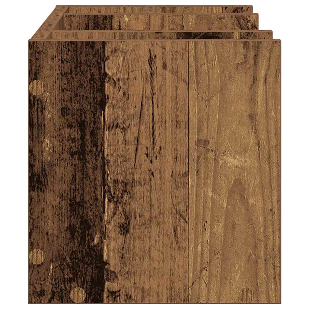 vidaXL Schreibtisch Organizer Altholz 44,5 x 24 x 25 cm Holzwerkstoff