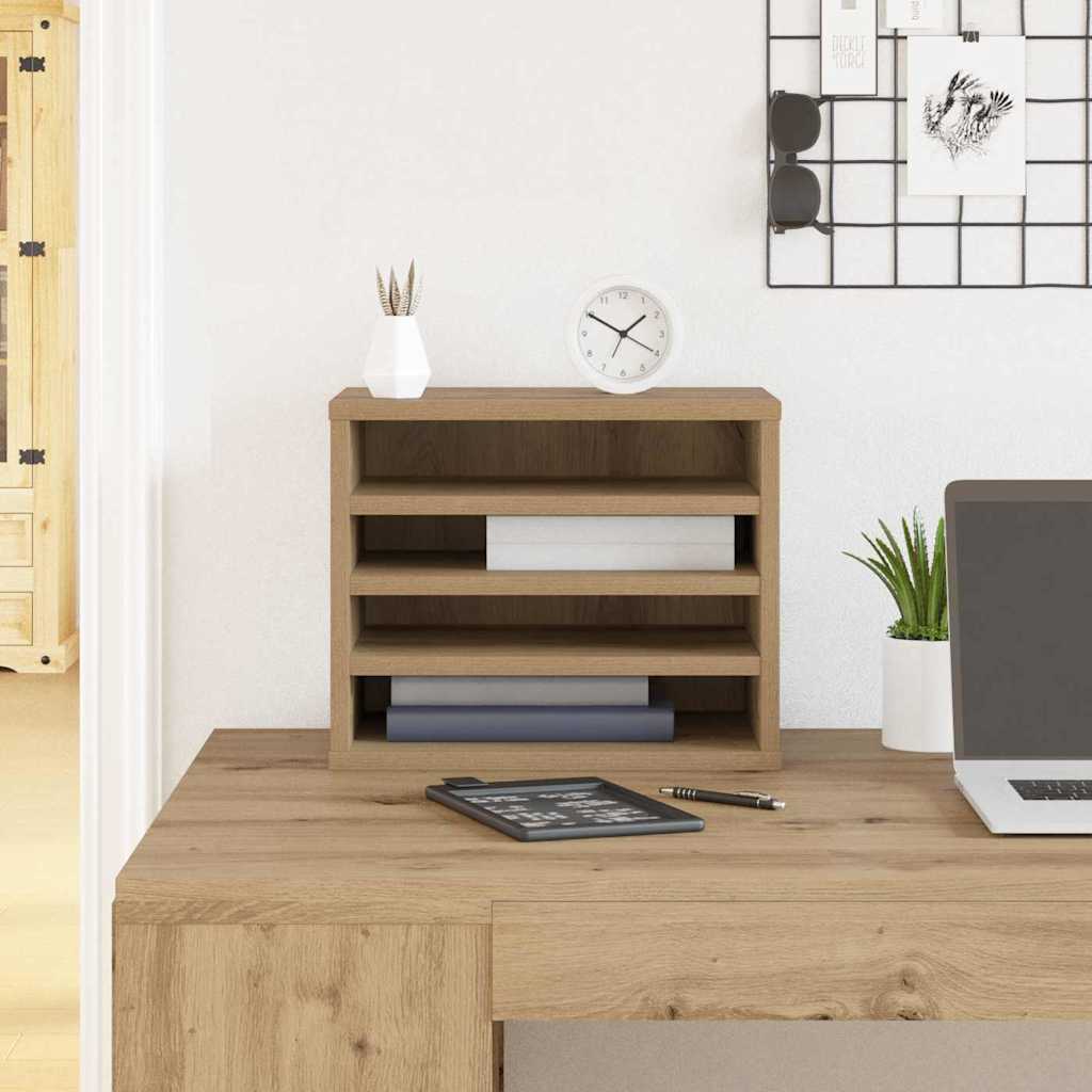 vidaXL Schreibtisch Organizer Artisan-Eiche 36 x 26 x 29,5 cm