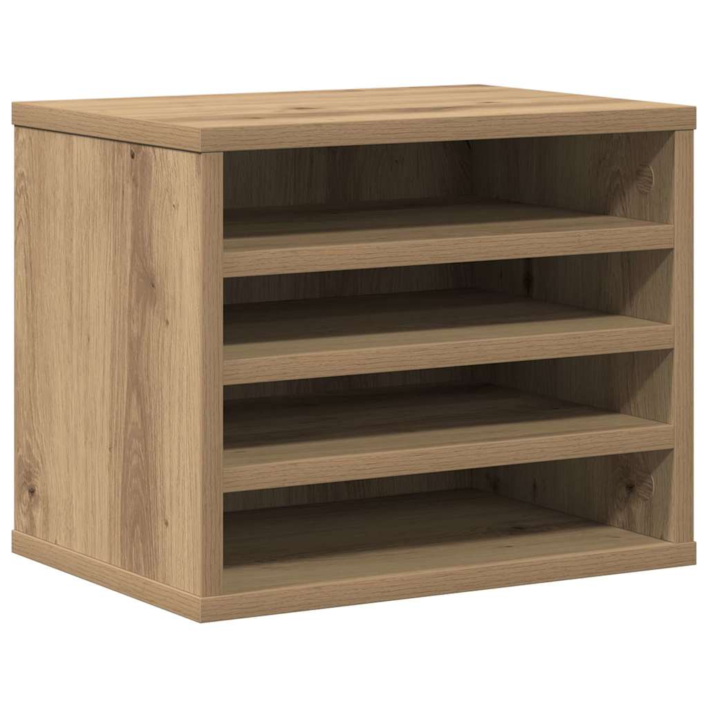 vidaXL Schreibtisch Organizer Artisan-Eiche 36 x 26 x 29,5 cm