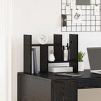 vidaXL Schreibtisch Organizer Schwarz Eichen-Optik Holzwerkstoff