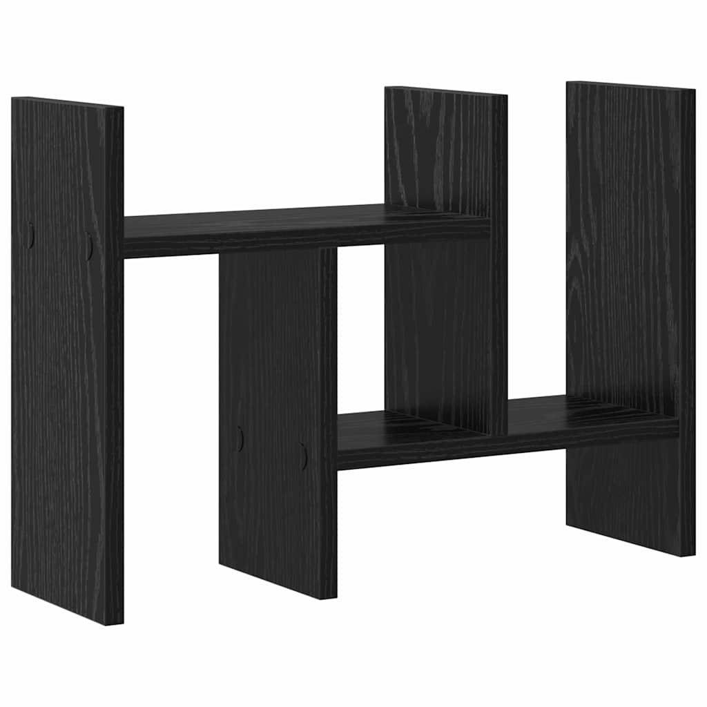 vidaXL Schreibtisch Organizer Schwarz Eichen-Optik Holzwerkstoff