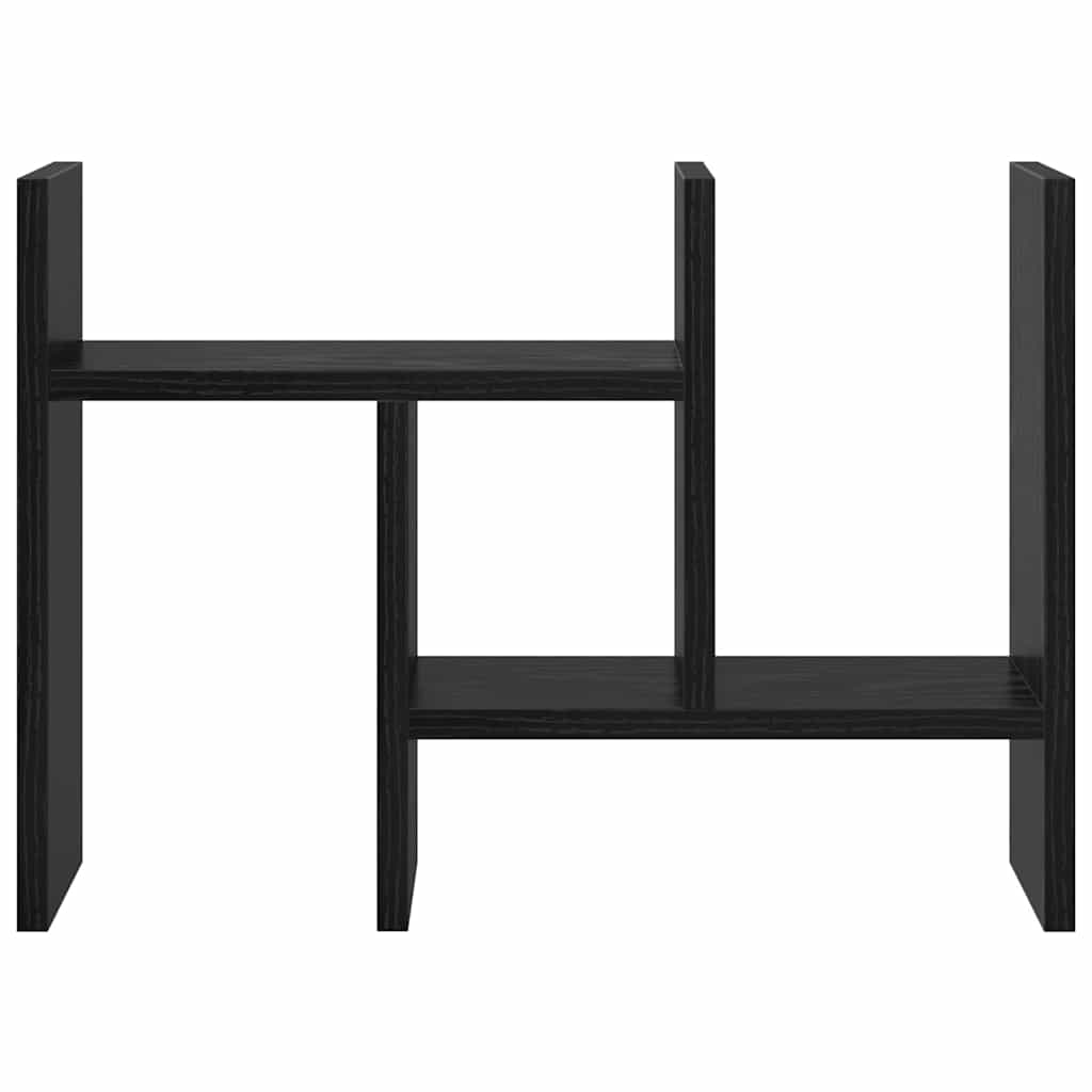 vidaXL Schreibtisch Organizer Schwarz Eichen-Optik Holzwerkstoff