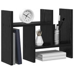 vidaXL Schreibtisch Organizer Schwarz Eichen-Optik Holzwerkstoff