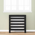 vidaXL Heizkörperabdeckung Schwarz Eichen-Optik 78 x 20 x 82 cm