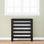 vidaXL Heizkörperabdeckung Schwarz Eichen-Optik 78 x 20 x 82 cm