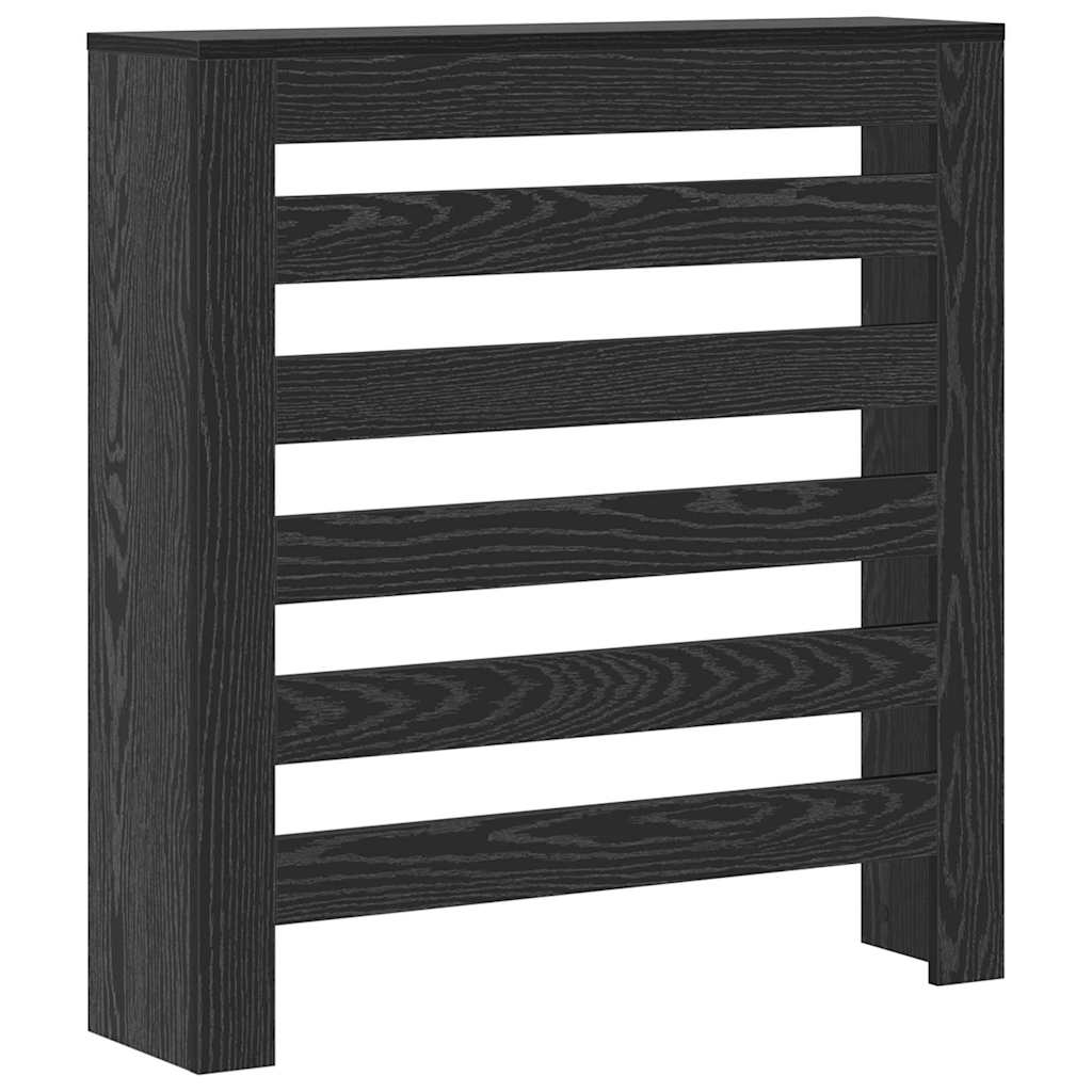 vidaXL Heizkörperabdeckung Schwarz Eichen-Optik 78 x 20 x 82 cm