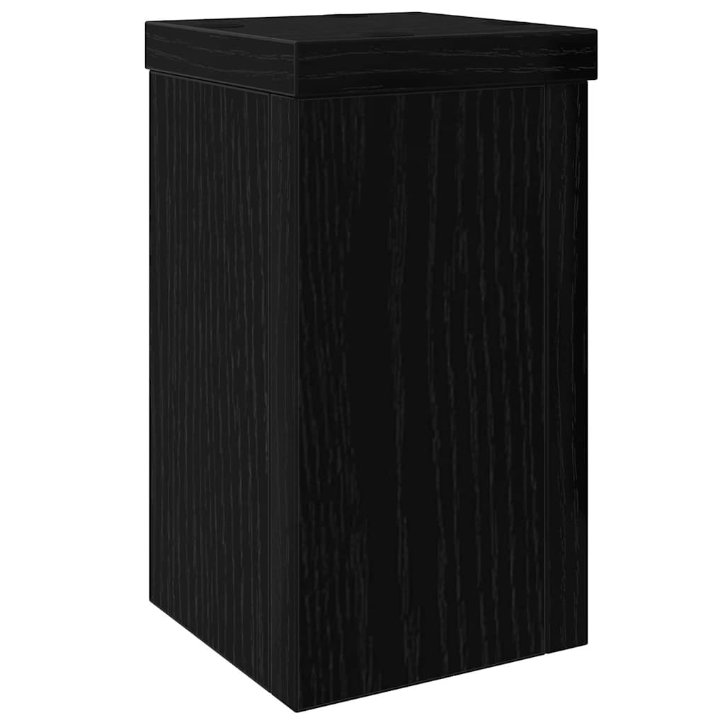 vidaXL Pflanzenständer 2 pcs Schwarz Eichen-Optik 10 x 10 x 18 cm