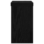 vidaXL Pflanzenständer 2 pcs Schwarz Eichen-Optik 10 x 10 x 18 cm