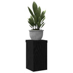 vidaXL Pflanzenständer 2 pcs Schwarz Eichen-Optik 10 x 10 x 18 cm
