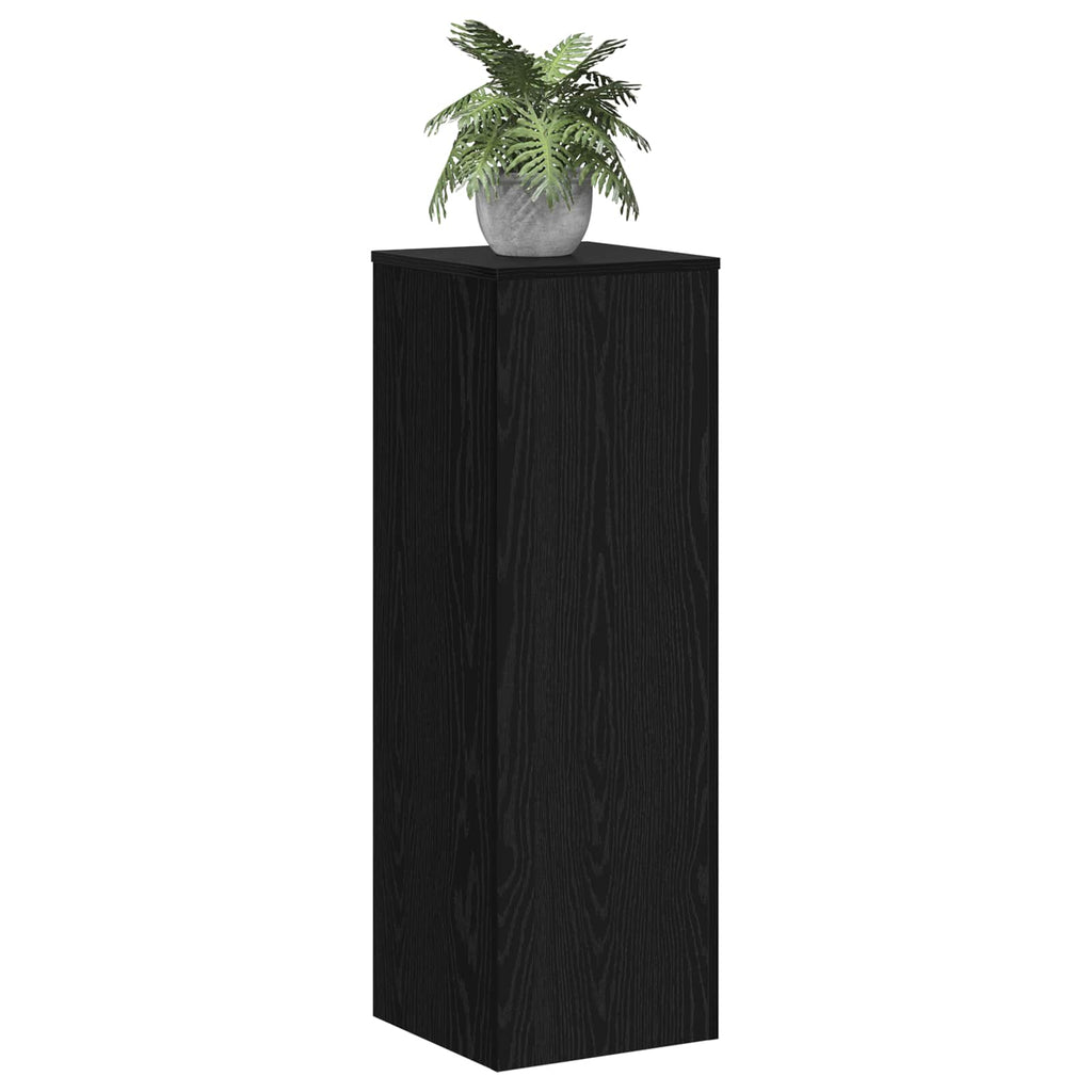 vidaXL Pflanzenständer Schwarz Eichen-Optik 33 x 33 x 100 cm