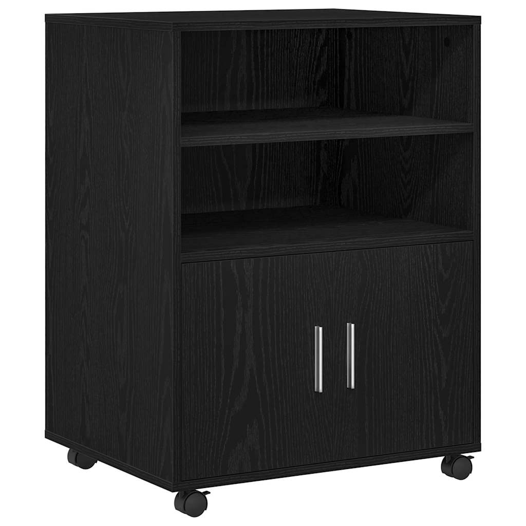 vidaXL Schrank mit Regal Schwarz Eichen-Optik 60 x 48 x 74,5 cm