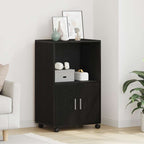 vidaXL Schrank Schwarz Eichen-Optik 55 x 40 x 82 cm