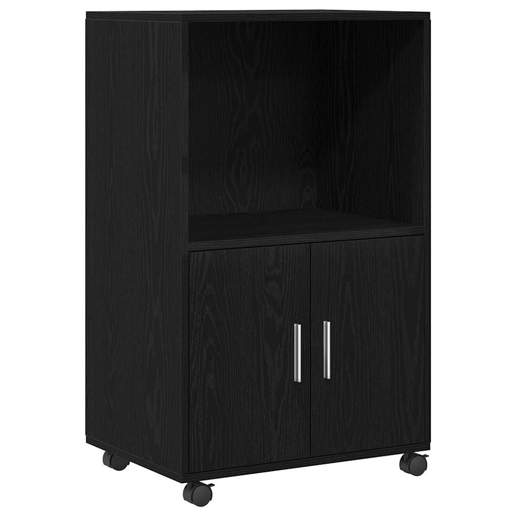 vidaXL Schrank Schwarz Eichen-Optik 55 x 40 x 82 cm