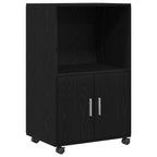 vidaXL Schrank Schwarz Eichen-Optik 55 x 40 x 82 cm