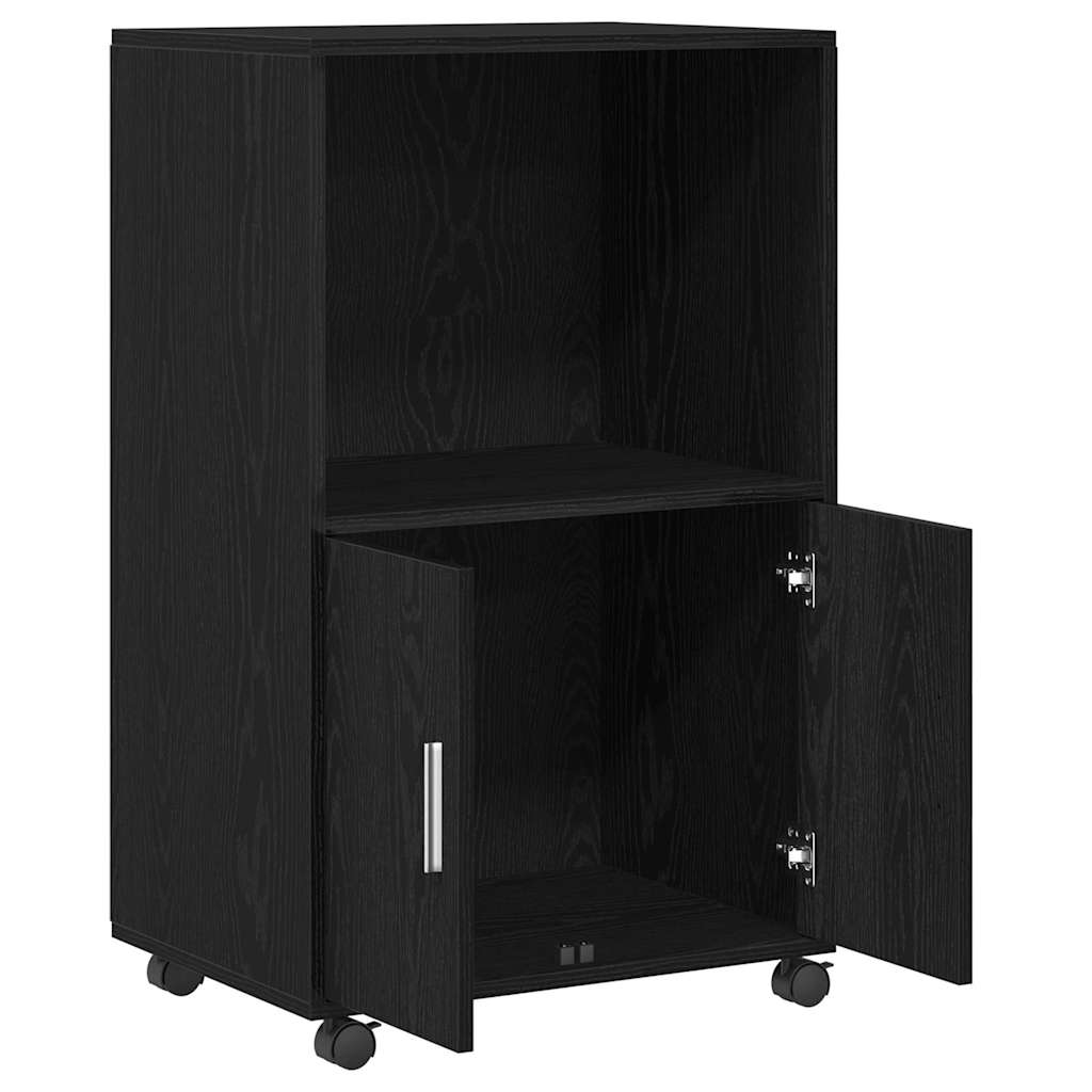 vidaXL Schrank Schwarz Eichen-Optik 55 x 40 x 82 cm