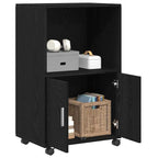 vidaXL Schrank Schwarz Eichen-Optik 55 x 40 x 82 cm