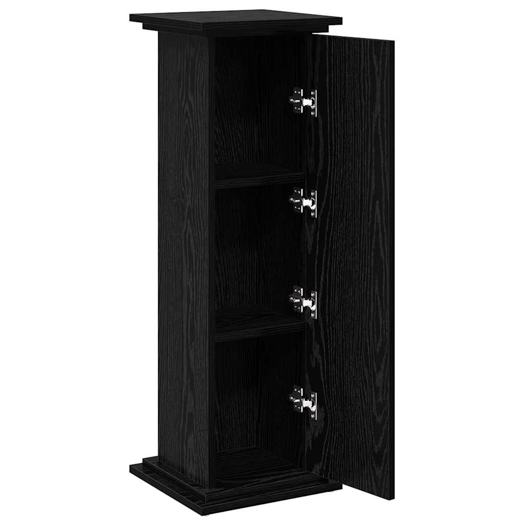 vidaXL Displaysständer mit Regal Schwarz Eichen-Optik 31 x 30 x 90 cm