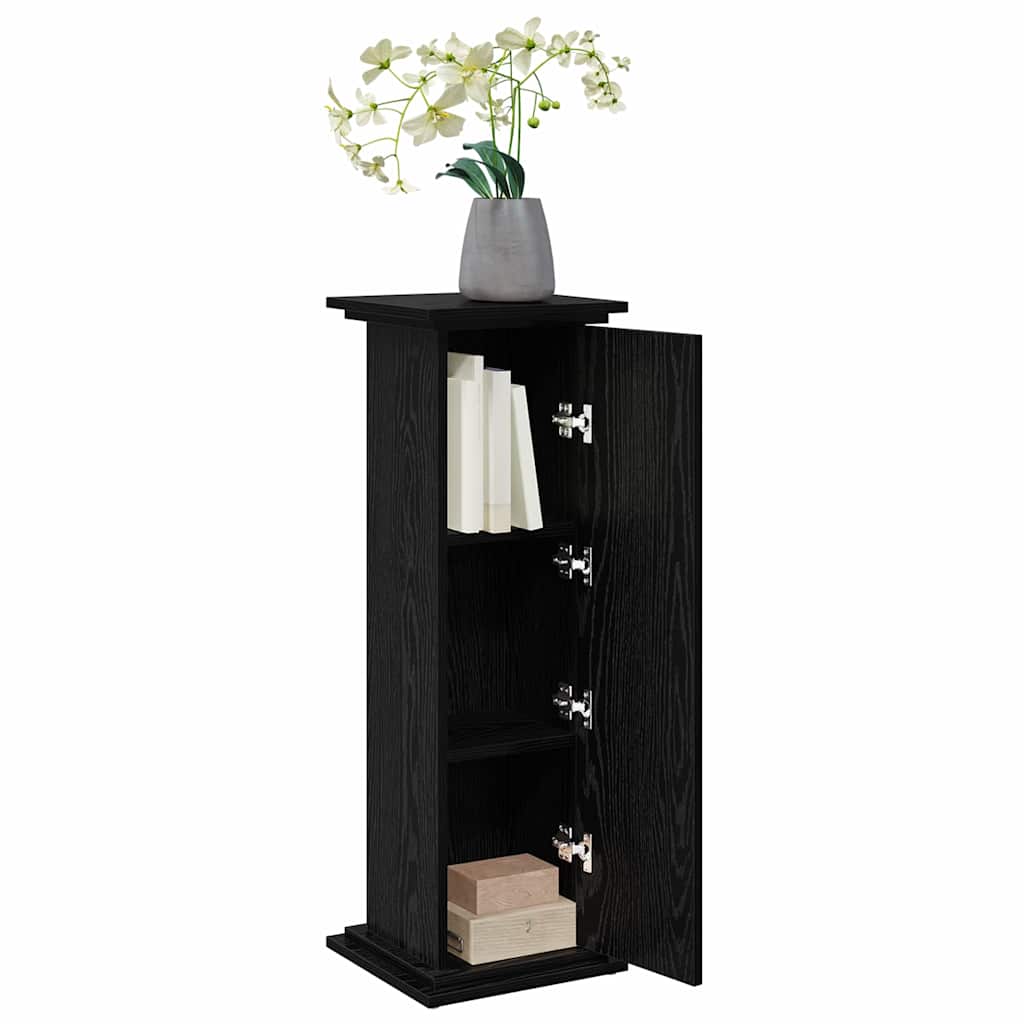 vidaXL Displaysständer mit Regal Schwarz Eichen-Optik 31 x 30 x 90 cm